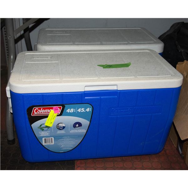 2PCS COLEMAN COOLERS