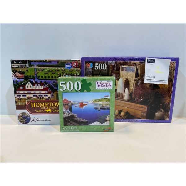3 x 500 Piece Puzzles