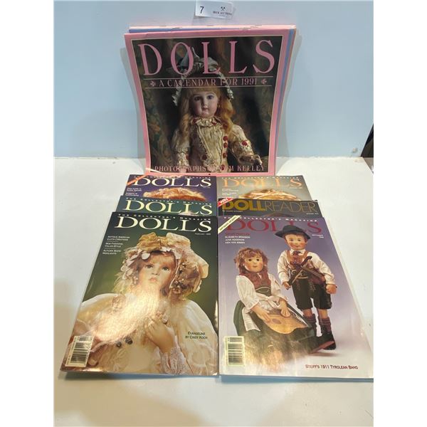 Collection Of 7 "Dolls" Magazines
