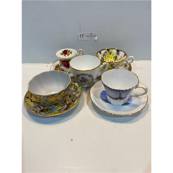 Assortment Of Miscellaneous Teacups And Saucers