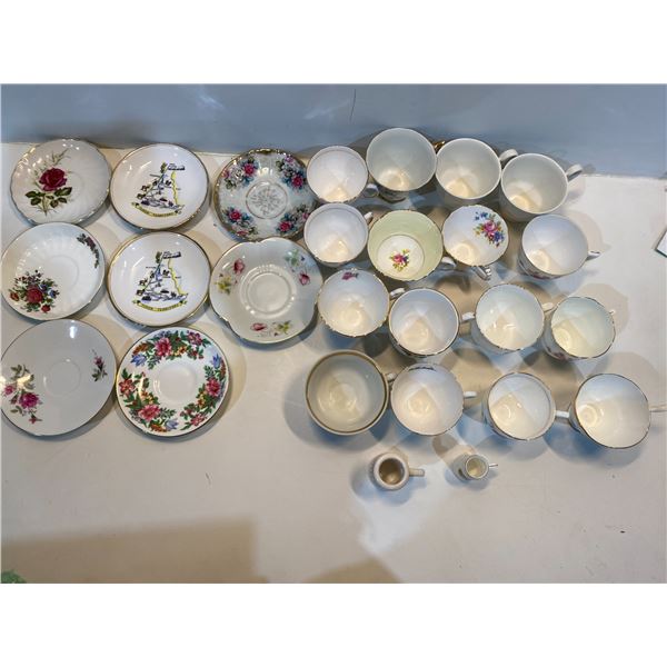 Large Assortment Of Tea Cups And Saucers
