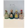 Image 1 : Assortment Of Vintage Porcelain Figurine Bells