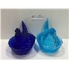 Image 1 : Decorative Glass Rooster Candy Bowls