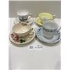 Image 1 : Set Of Four Tea Cups And Saucers