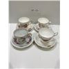 Image 1 : Set Of Four Tea Cups And Saucers