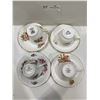 Image 2 : Set Of Four Tea Cups And Saucers