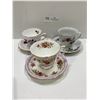 Image 1 : Set Of Three Tea Cups And Saucers