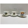 Image 1 : Set Of Three Tea Cups And Saucers