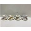 Image 1 : Set Of Four Tea Cups And Saucers