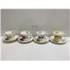 Image 1 : Set Of Four Tea Cups And Saucers