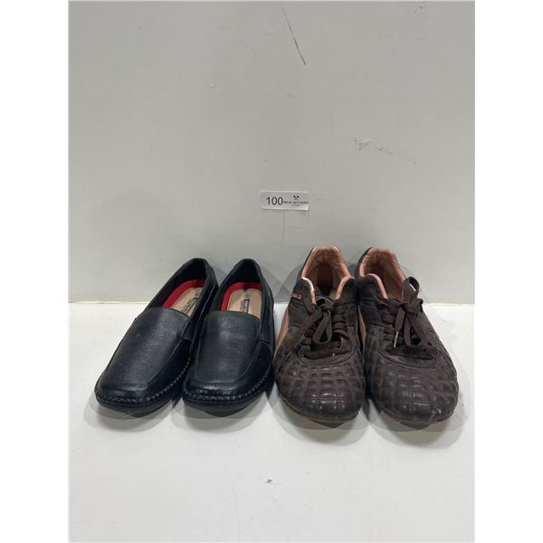 Size 9 and 10W Running Shoes And Leather Dress Shoes