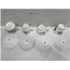 Image 2 : Set Of 4 Assorted Teacups And Saucers