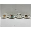 Image 1 : Set Of 4 Assorted Teacups And Saucers