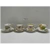 Image 1 : Set Of 4 Assorted Teacups And Saucers
