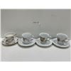 Image 1 : Set Of 4 Assorted Teacups And Saucers