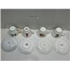 Image 3 : Set Of 4 Assorted Teacups And Saucers