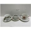 Image 2 : Set Of 3 Assorted Teacups And Saucers