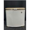 Image 1 : Gold And White Storage Hamper