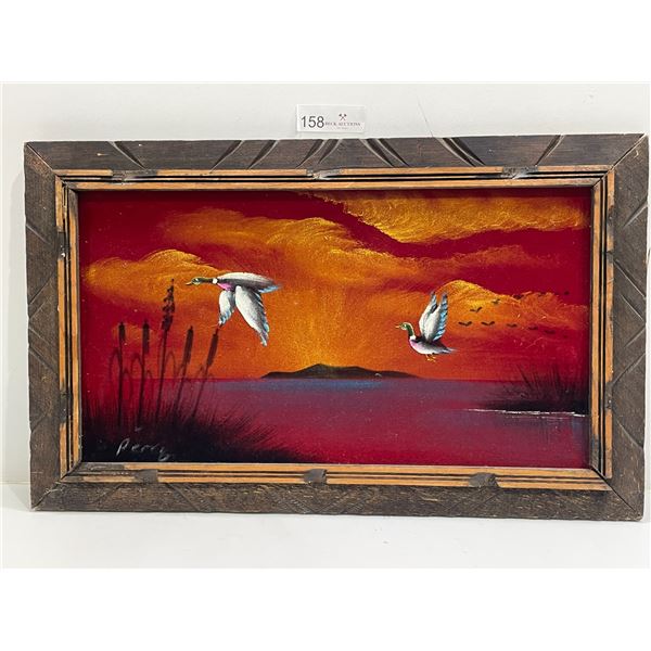 Framed Painting On Felt