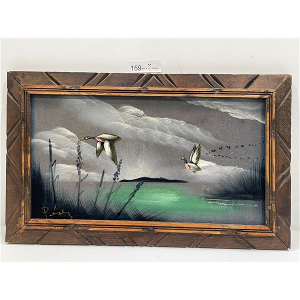 Framed Painting On Felt