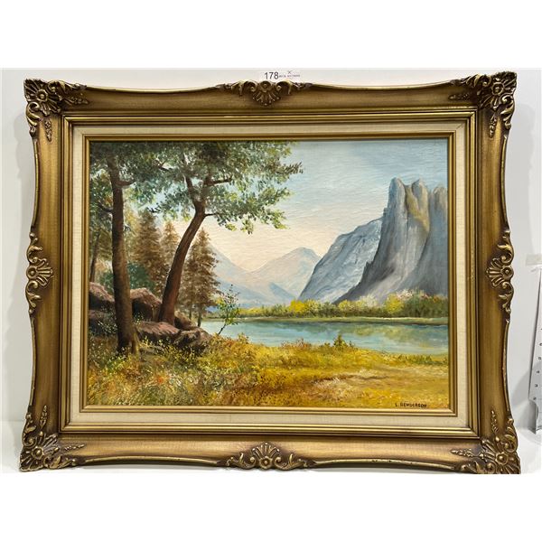 Framed Oil Painting On Canvas 30 x 24