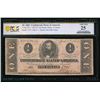 Image 1 : 1863 $1 T-62 Confederate PCGS 25