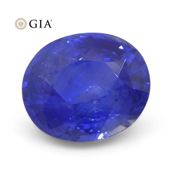 GIA Certified 3.55ct Oval Sri Lankan Blue Sapphire