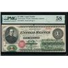 Image 1 : 1862 $1 Legal Tender Note PMG 58