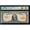 Image 1 : 1922 $10 Gold Certificate PMG 35