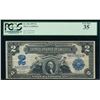 Image 1 : 1899 $2 Mini Porthole Silver Certificate PCGS 35