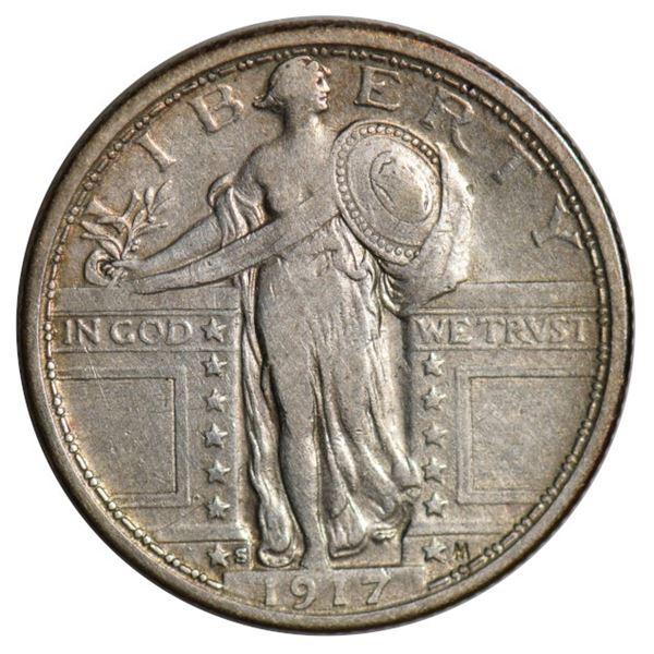 1917-S Standing Liberty Quarter Type 1