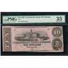 Image 1 : 1862 $10 T-52 Confederate PMG 35