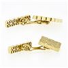 Image 5 : Men's Italian Solid 18k Yellow Gold Fancy Florentine Finished Chain Cuff Links