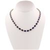 Image 1 : 42.89 ctw Blue Sapphire and 5.49 ctw Diamond 14K Yellow Gold Necklace