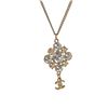 Image 5 : Chanel CC Logo Crystal Cluster Necklace