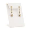 Image 3 : 2.98 ctw Diamond 14K White and Yellow Gold Earrings
