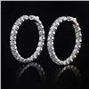 Image 1 : 13.00 ctw Diamond 14K White Gold Earrings