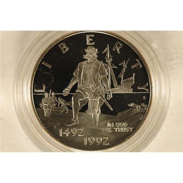 1992-S US PROOF 1/2 DOLLAR "COLUMBUS 500TH