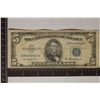 Image 1 : 1953-A US $5 SILVER CERTIFICATE BLUE SEAL