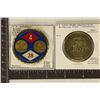 2 U.S. NAVY SEEBEES METAL TOKENS: COLORIZED