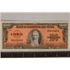 Image 1 : 1959 CUBA 100 PESO CRISP BILL WITH SMALL CUT LEFT