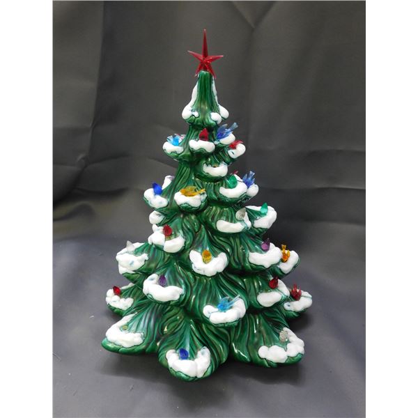 Vintage Ceramic Christmas Tree 16" Tall