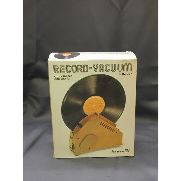 Ronco Record Vacuum Cordless Electric Cleaner As Seen on TV Vintage