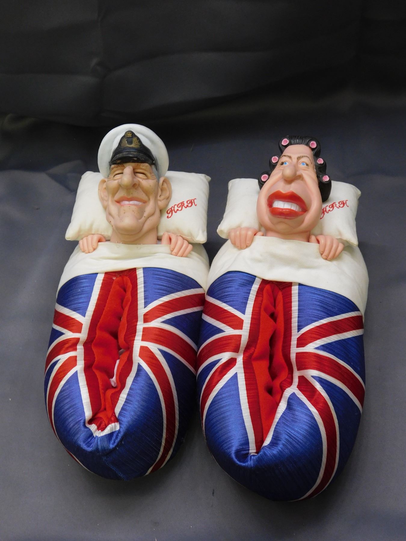 Queen Elizabeth and Prince Phillip Slippers