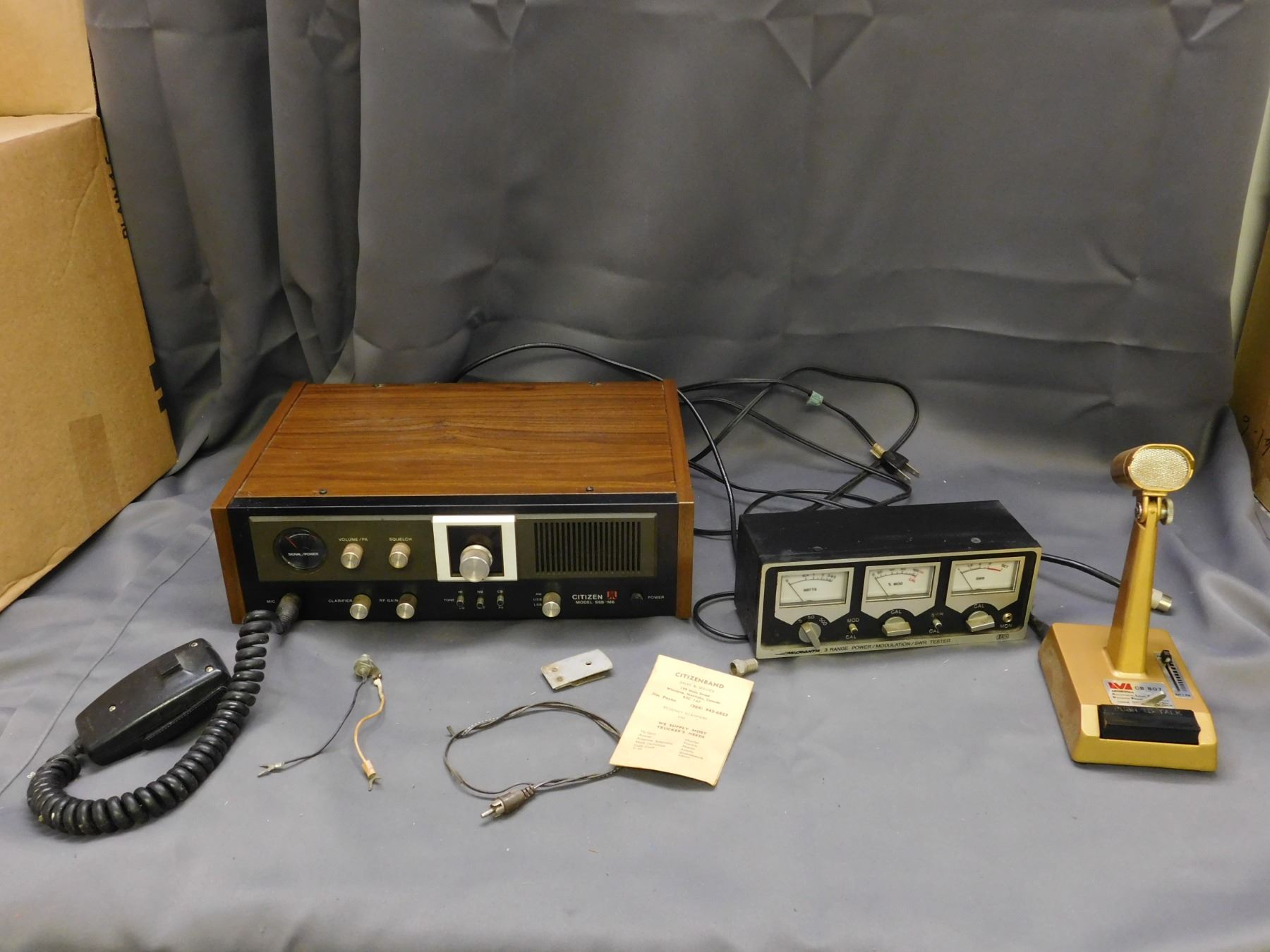 Citizen Model SSB-M6 CB Radio CB 807 Mic, Micronta 3 Range Power ...