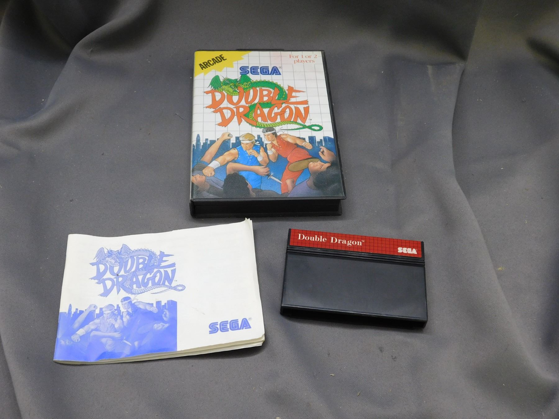 Sega Master System Double Dragon Game Complete