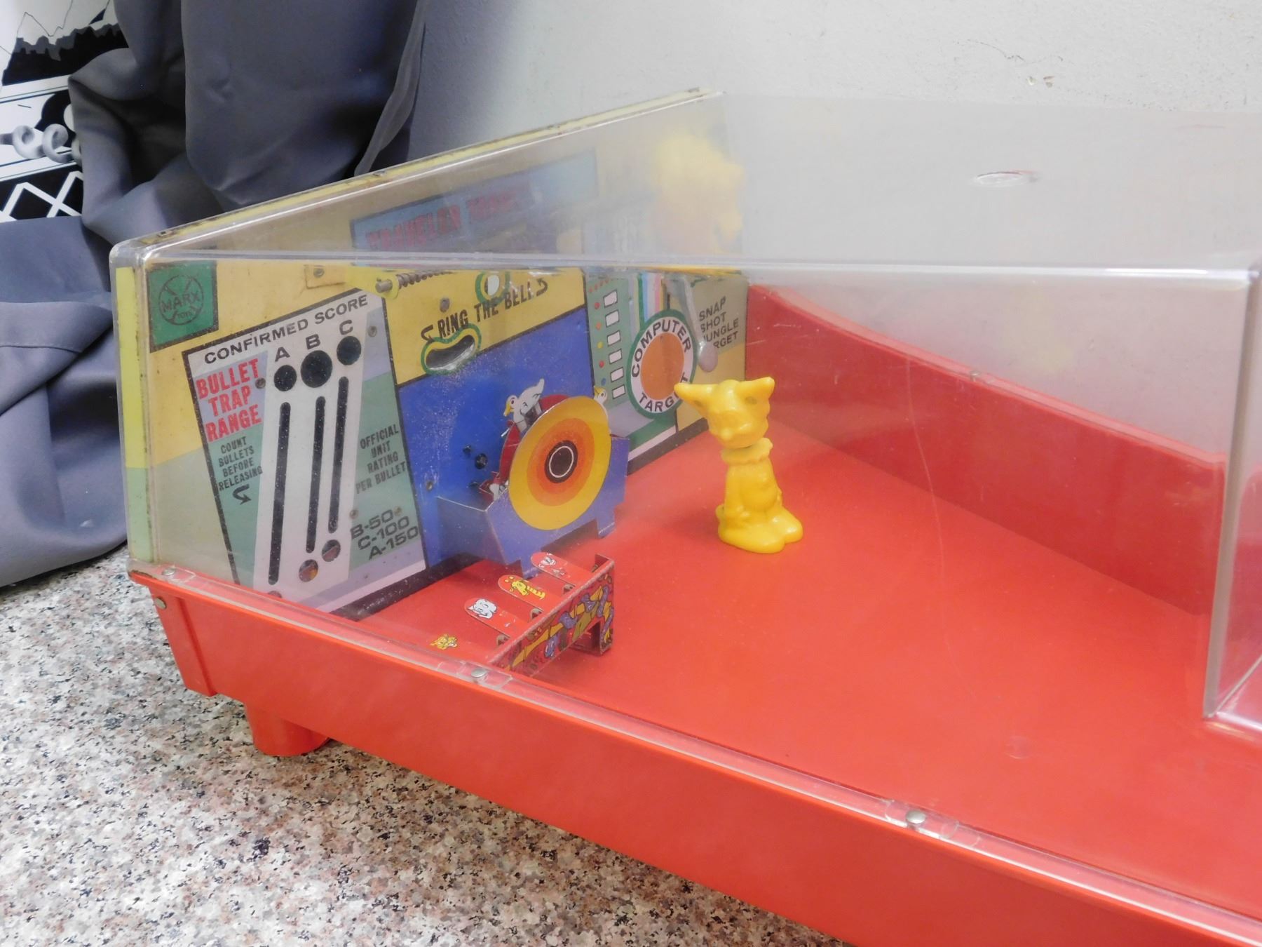 Vintage Marx toys game pl8702 electro shot arcade machine gun target range