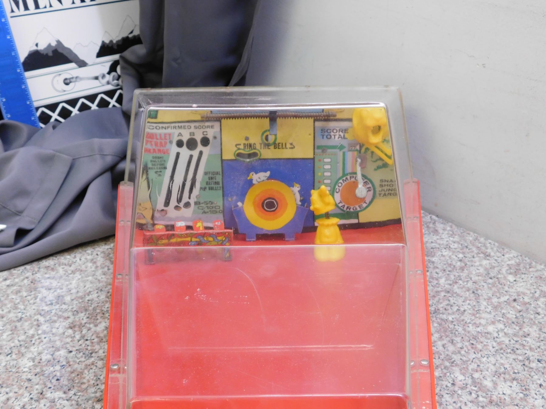 Vintage Marx toys game pl8702 electro shot arcade machine gun target range