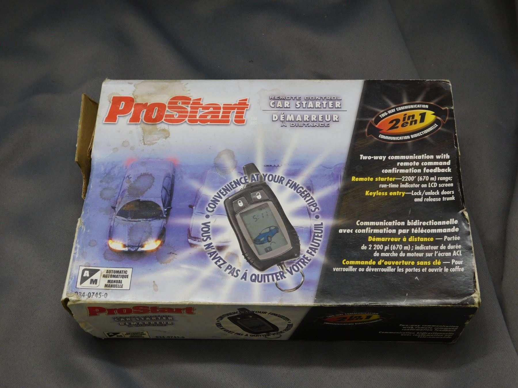 Prostart Remote Battery Pro start remote control car starter