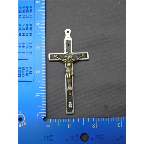 Skull and Crossbones Crucifix Pendant